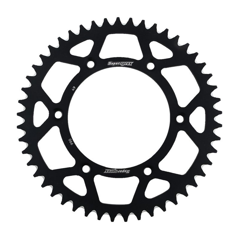 Rear ALU sprocket SUPERSPROX fekete 49 fogak,520