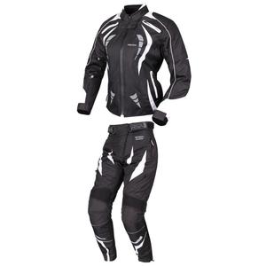 Női motoros overál RSA Queen fekete-fehér kiárusítás