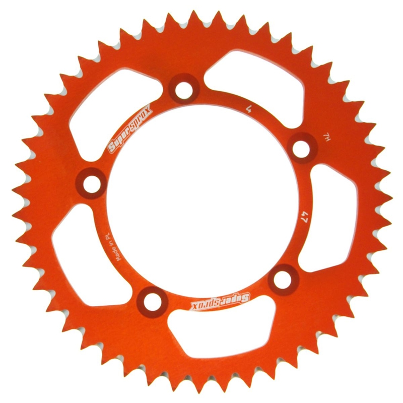 Rear ALU sprocket SUPERSPROX narancssárga 47 fogak,420