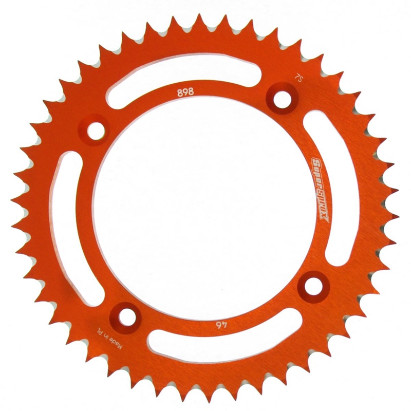 Rear ALU sprocket SUPERSPROX narancssárga 46 fogak,428