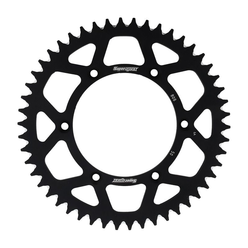 Rear ALU sprocket SUPERSPROX fekete 50 fogak,520