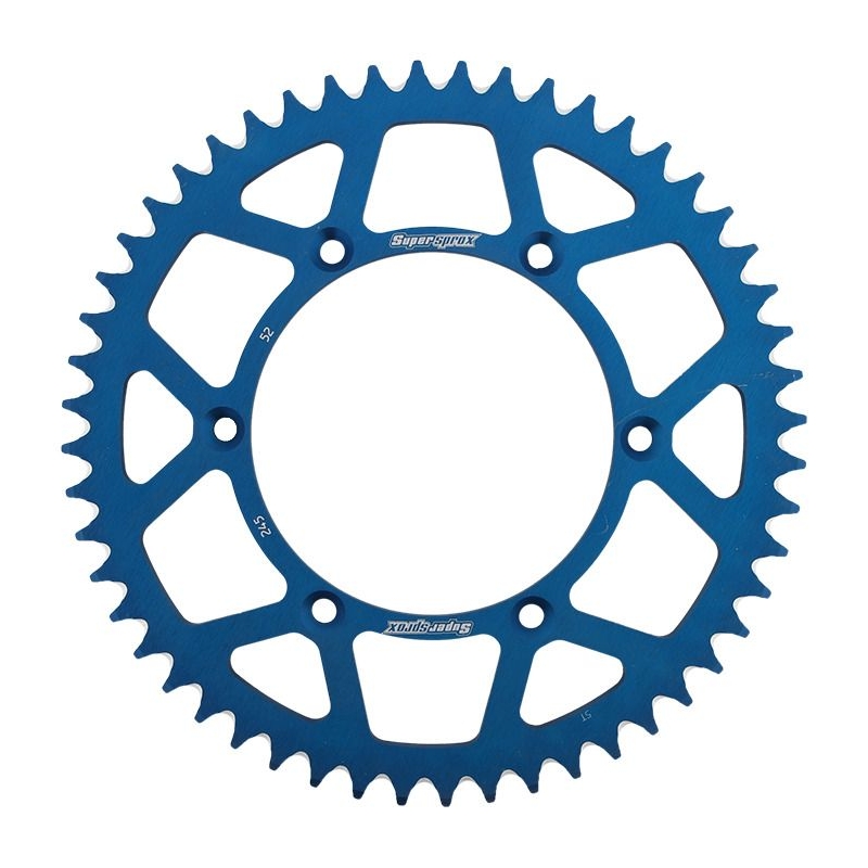 Rear ALU sprocket SUPERSPROX kék 52 fogak,520