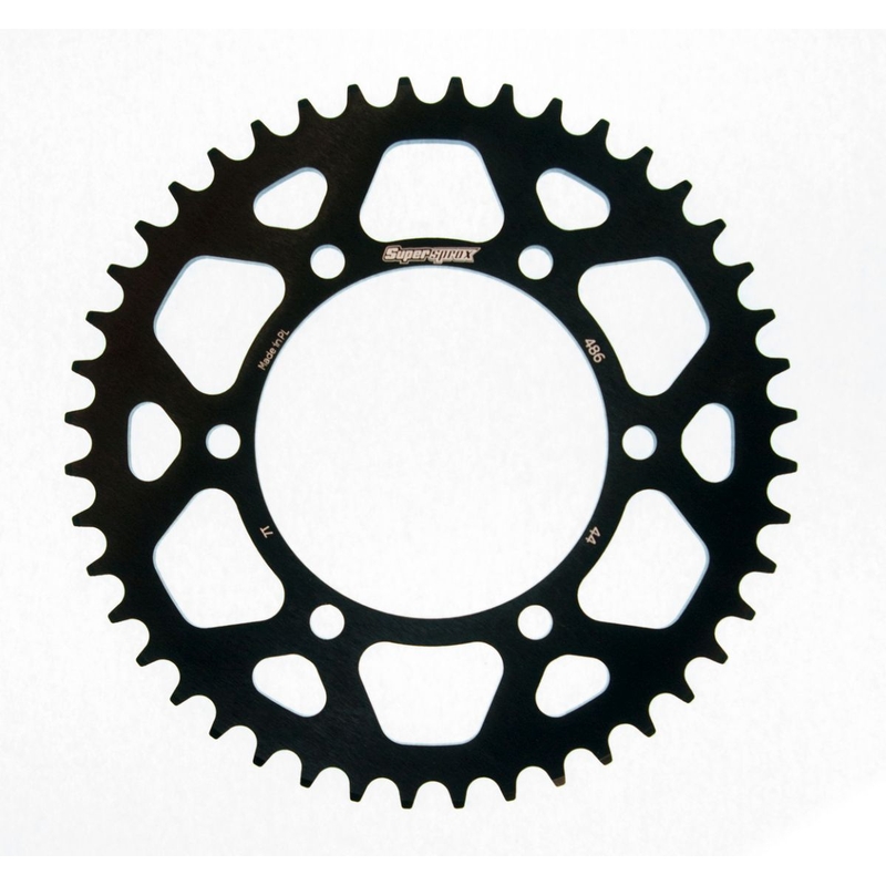 Rear ALU sprocket SUPERSPROX fekete 44 fogak,520