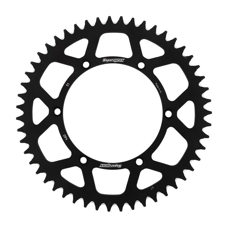 Rear ALU sprocket SUPERSPROX fekete 51 fogak,520