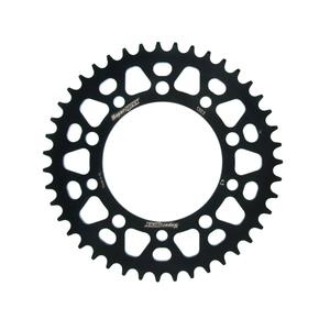 Rear ALU sprocket SUPERSPROX RAL-1303:43-BLK fekete 43 fogak,520