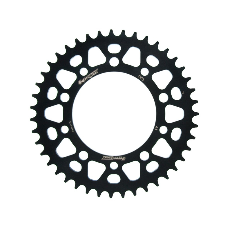 Rear ALU sprocket SUPERSPROX fekete 43 fogak,520