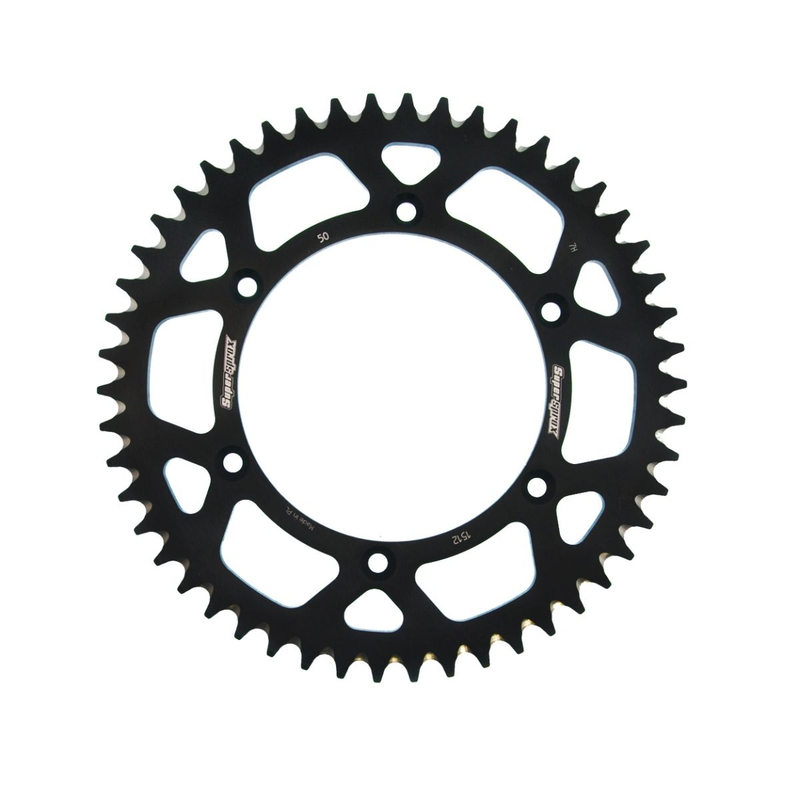 Rear ALU sprocket SUPERSPROX fekete 50 fogak,520