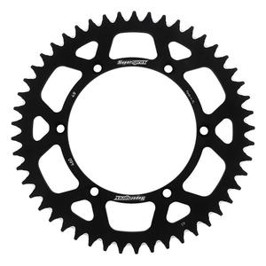 Rear ALU sprocket SUPERSPROX RAL-460:49-BLK fekete 49 fogak,520