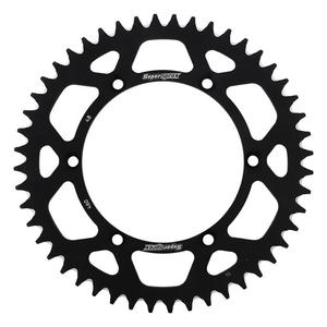 Rear ALU sprocket SUPERSPROX RAL-460:48-BLK fekete 48 fogak,520