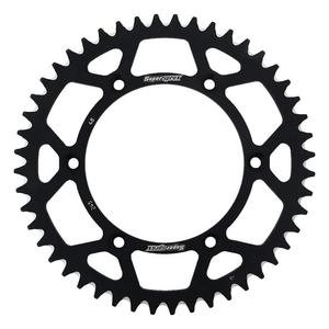 Rear ALU sprocket SUPERSPROX RAL-245:48-BLK fekete 48 fogak,520