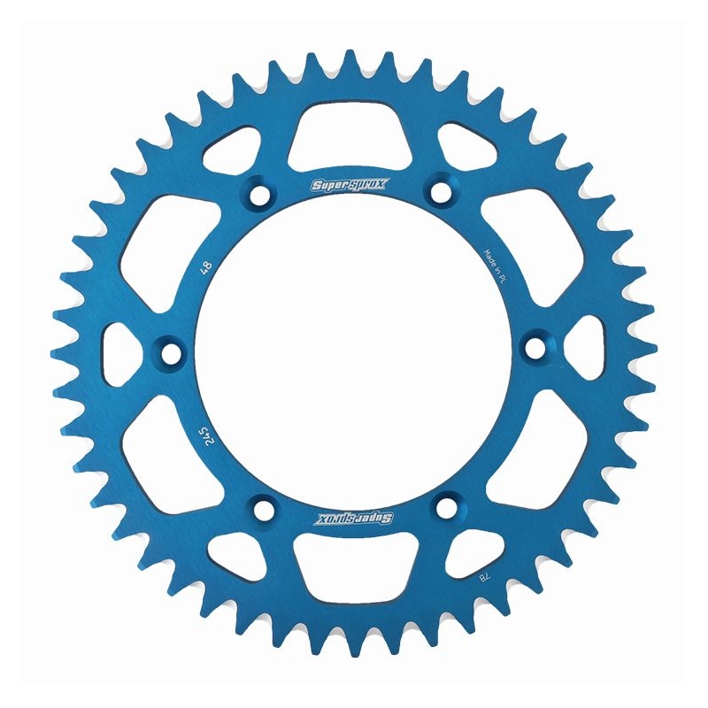 Rear ALU sprocket SUPERSPROX kék 48 fogak,520