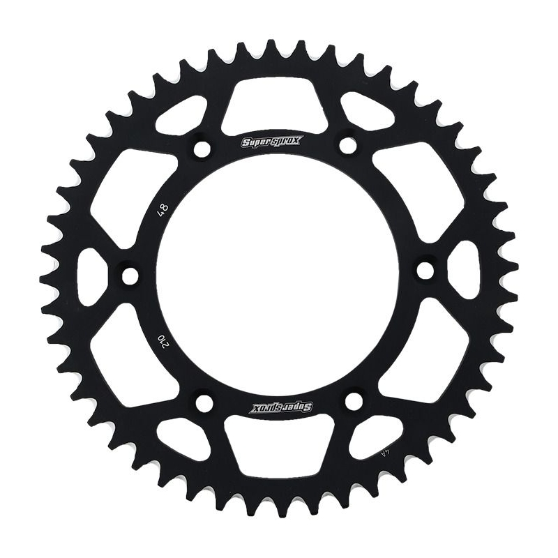 Rear ALU sprocket SUPERSPROX fekete 48 fogak,520