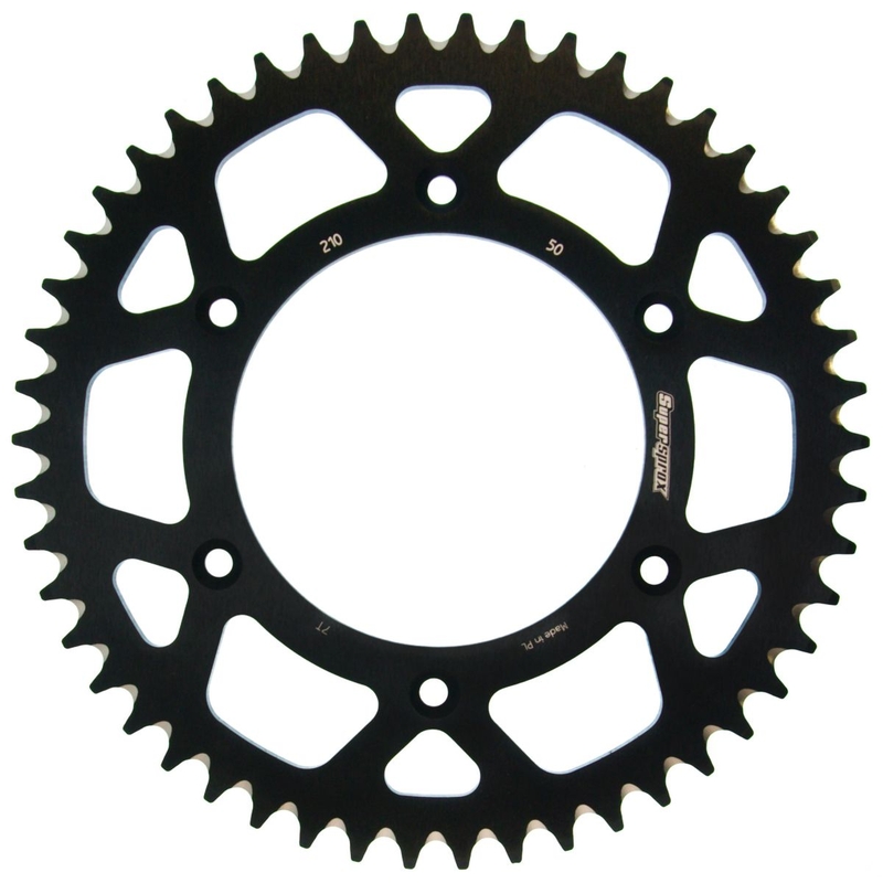 Rear ALU sprocket SUPERSPROX fekete 50 fogak,520