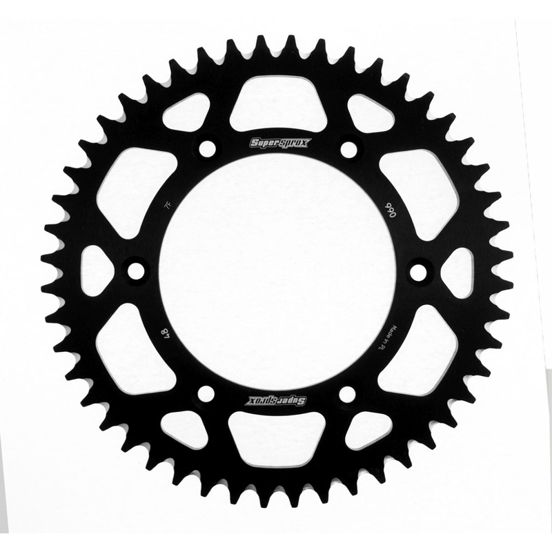 Rear ALU sprocket SUPERSPROX fekete 48 fogak,520