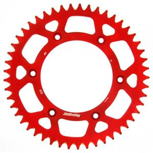 Rear ALU sprocket SUPERSPROX RAL-210:49-RED piros 49 fogak,520