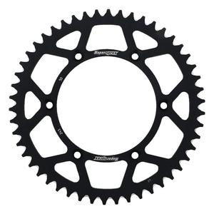 Rear ALU sprocket SUPERSPROX RAL-245:50-BLK fekete 50 fogak,520