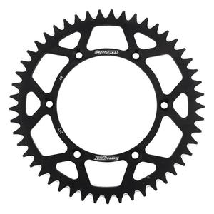 Rear ALU sprocket SUPERSPROX RAL-245:49-BLK fekete 49 fogak,520