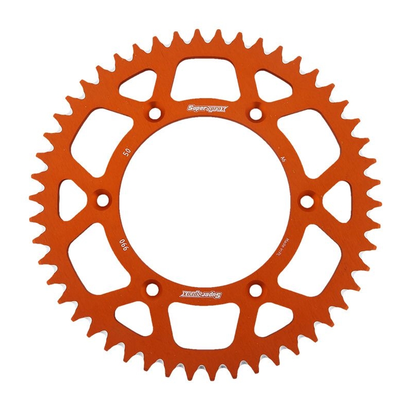 Rear ALU sprocket SUPERSPROX narancssárga 50 fogak,520