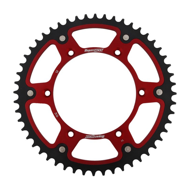 Rear sprocket SUPERSPROX STEALTH piros 52 fogak,520