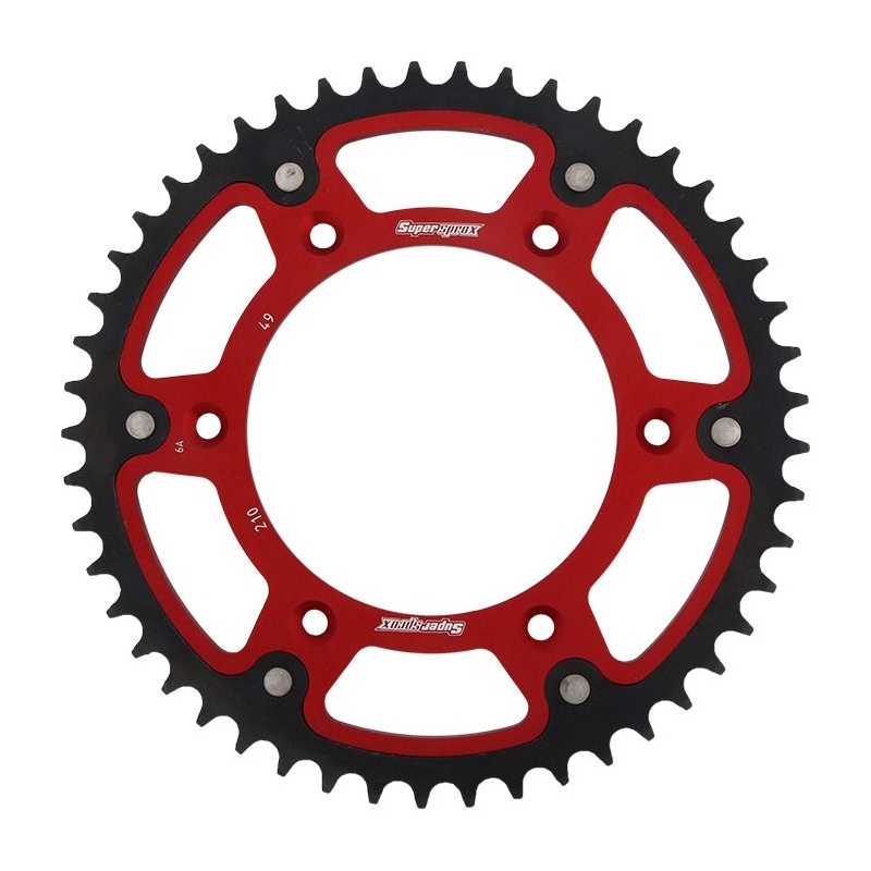 Rear sprocket SUPERSPROX STEALTH piros 49 fogak,520