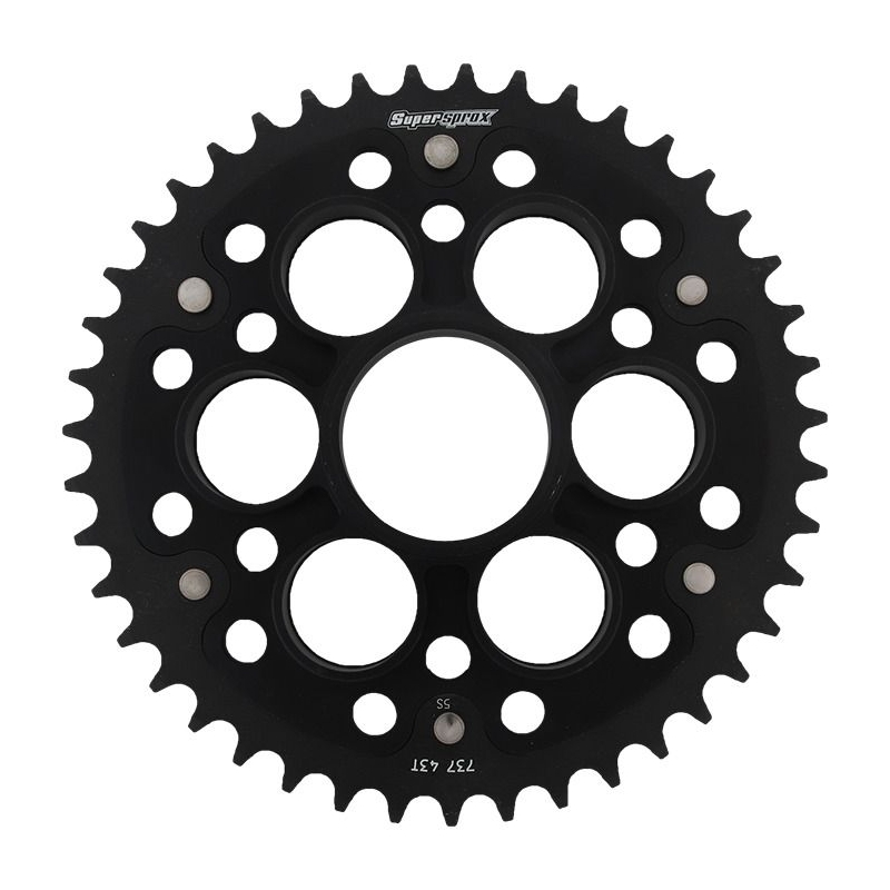 Rear sprocket SUPERSPROX STEALTH fekete 43 fogak,520