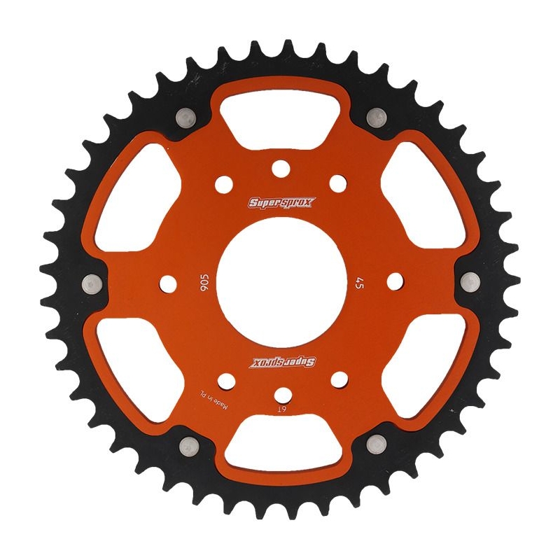 Rear sprocket SUPERSPROX STEALTH narancssárga 45 fogak,520