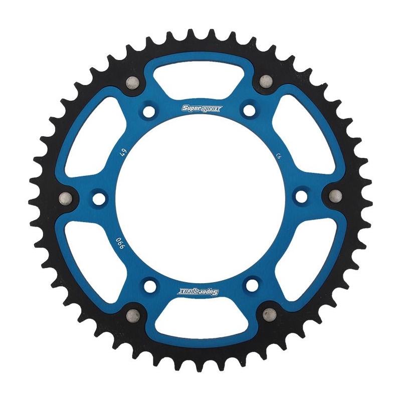 Rear sprocket SUPERSPROX STEALTH kék 49 fogak,520