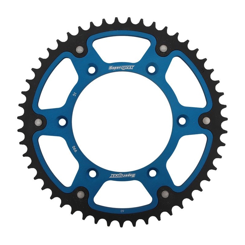Rear sprocket SUPERSPROX STEALTH kék 51 fogak,520