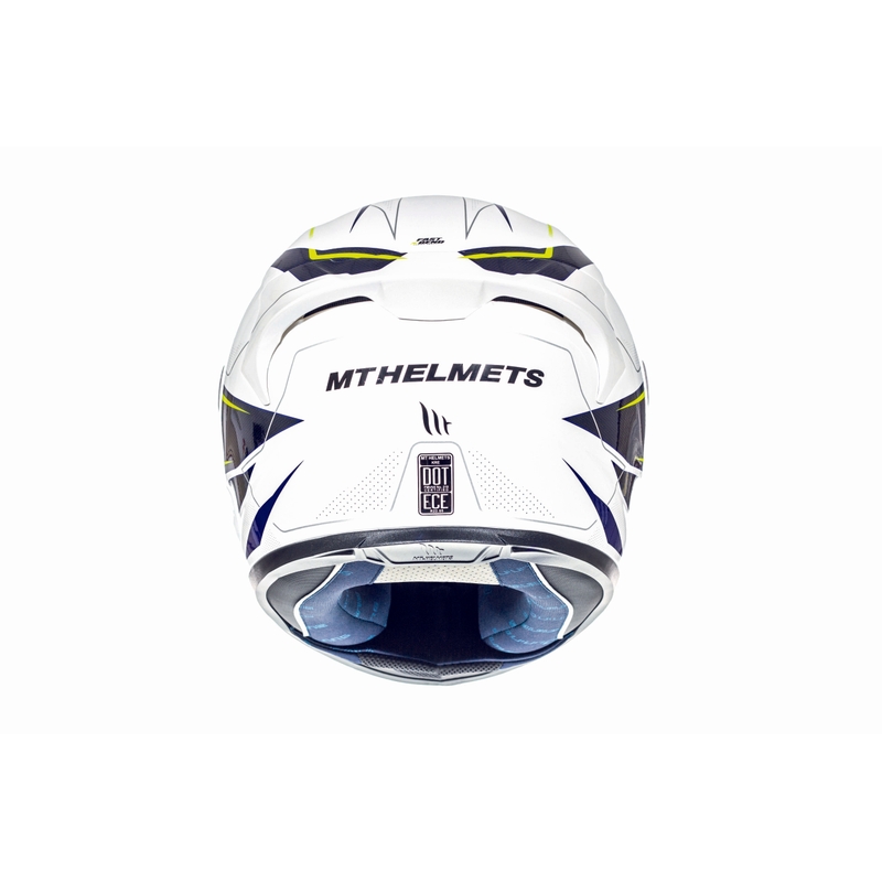 Integrált motoros sisak MT Kre Intrepid SV fehér fluo sárga