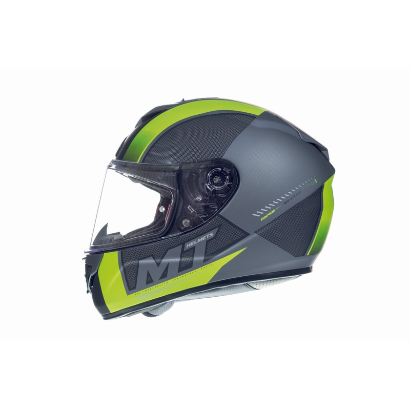 Integrált motorkerékpár sisak MT Rapide Előzi meg a fekete matt-fluo sárga