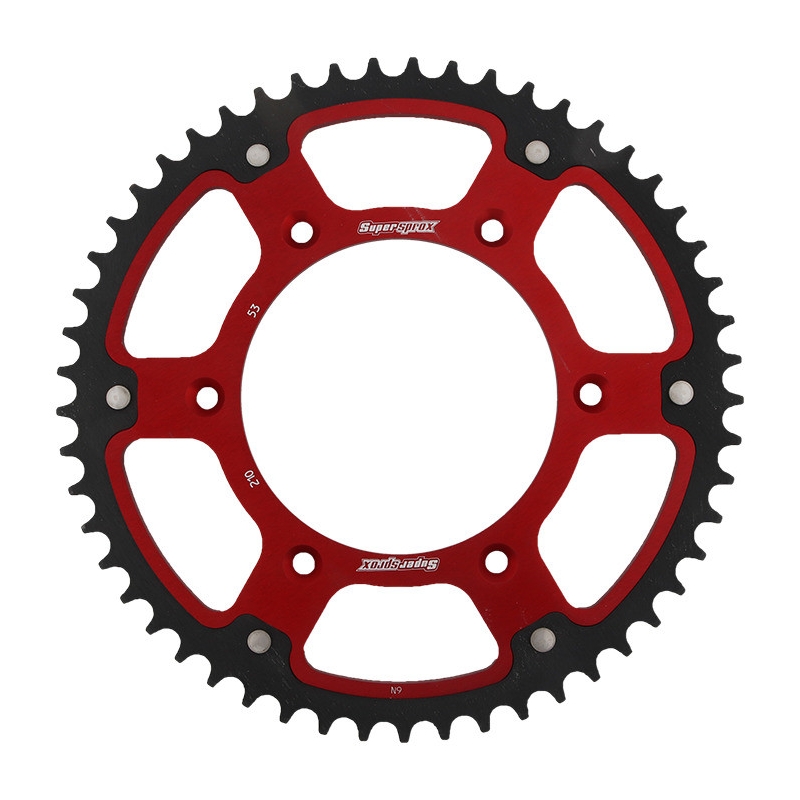 Csillagkerék SUPERSPROX STEALTH piros 53 fogak,520