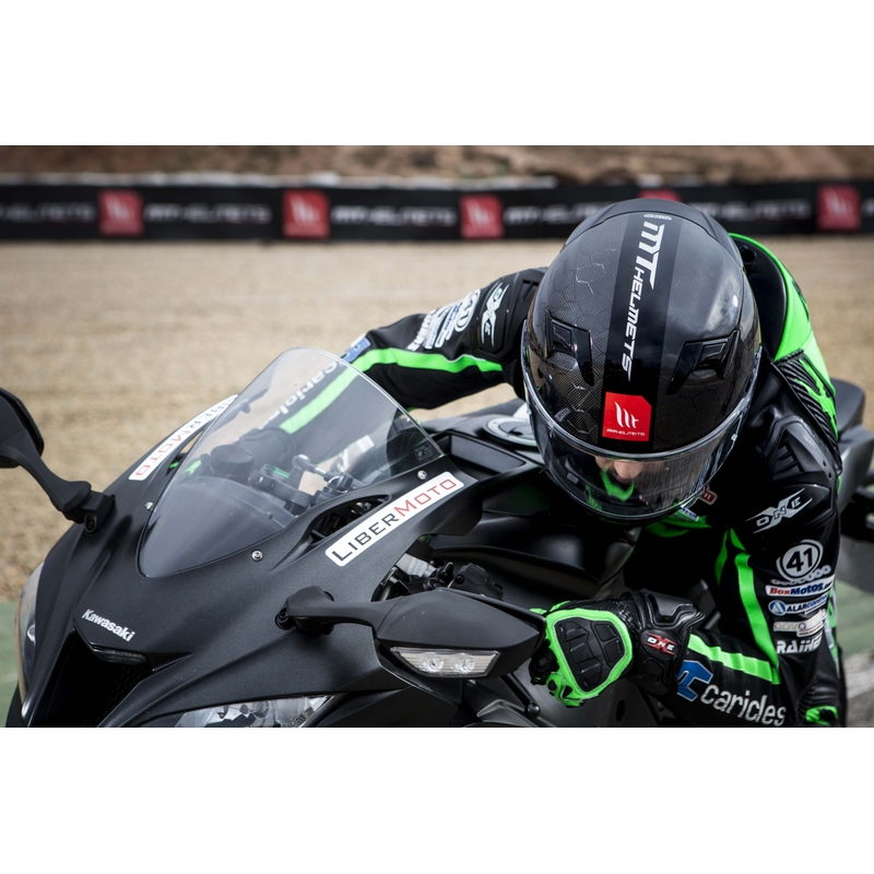 Integrált motorkerékpár sisak MT Kre Snake Carbon