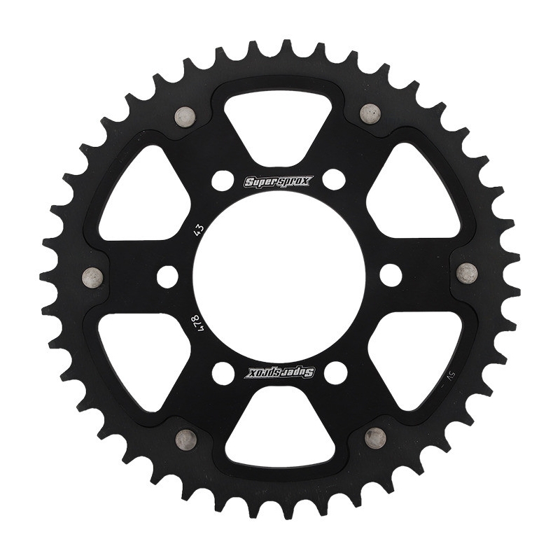 Csillagkerék SUPERSPROX STEALTH fekete 43 fogak,520