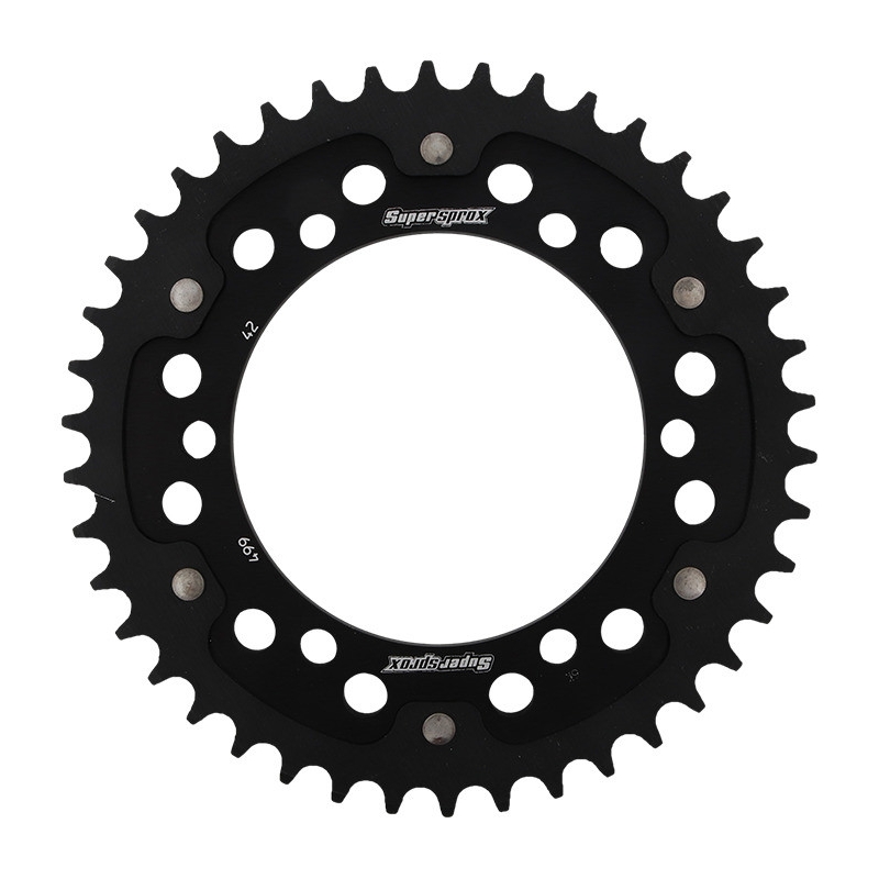 Csillagkerék SUPERSPROX STEALTH fekete 42 fogak,530