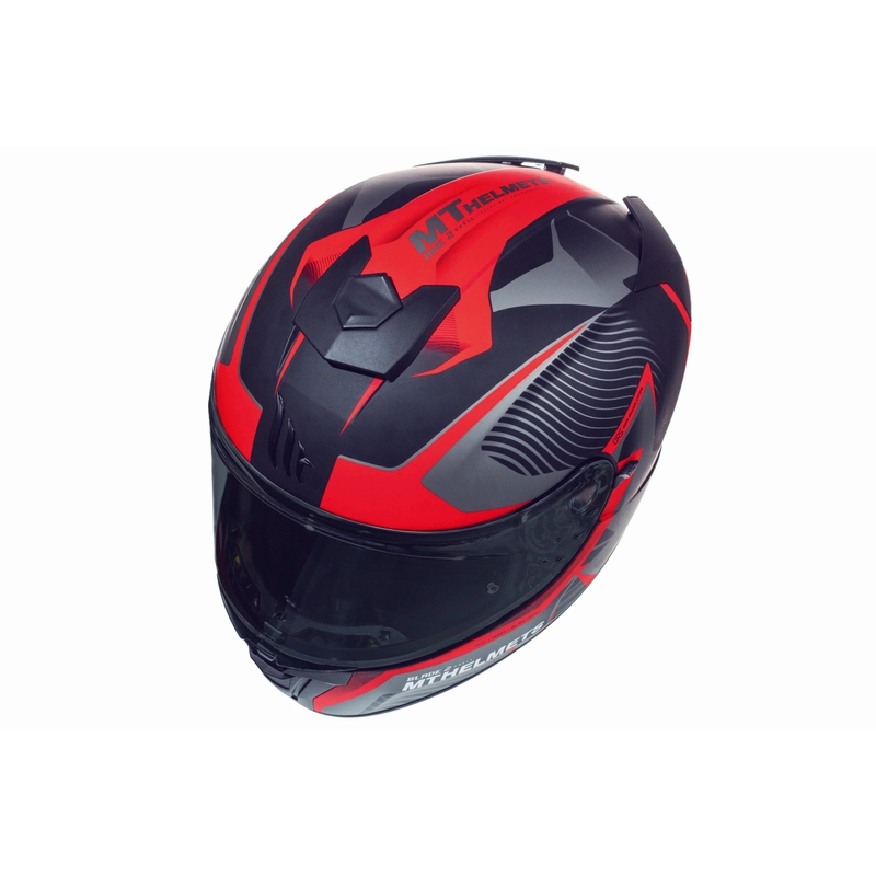 Integrált motoros sisak MT Blade 2 SV Blaster fekete matt - piros