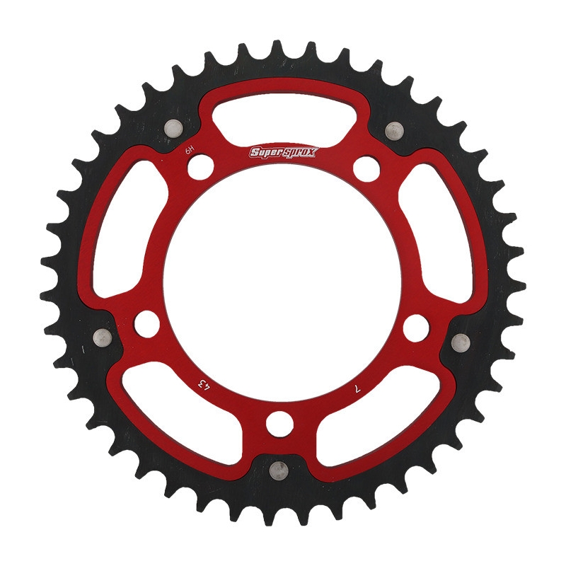 Csillagkerék SUPERSPROX STEALTH piros 43 fogak,525