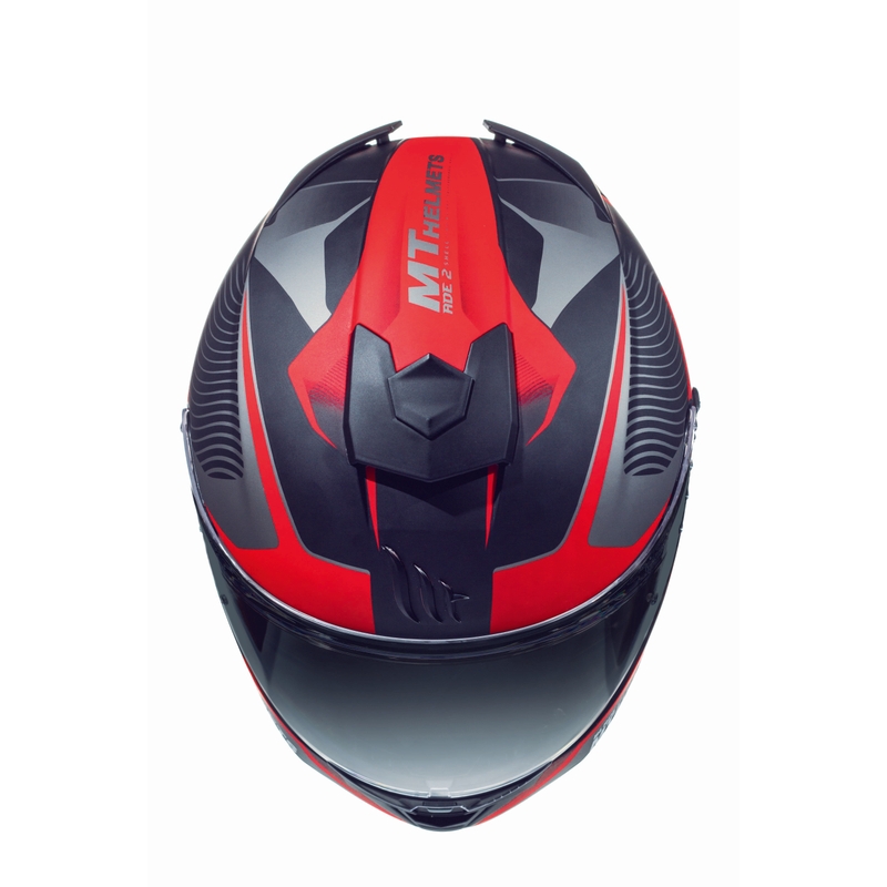 Integrált motoros sisak MT Blade 2 SV Blaster fekete matt - piros