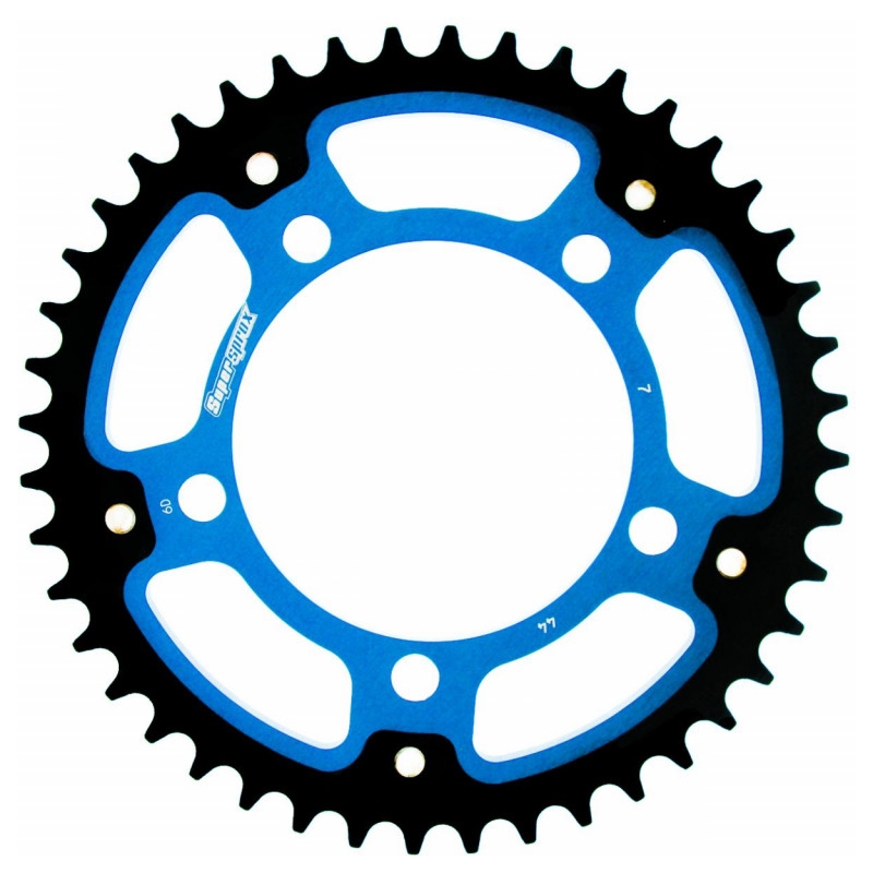 Csillagkerék SUPERSPROX STEALTH kék 44 fogak,525