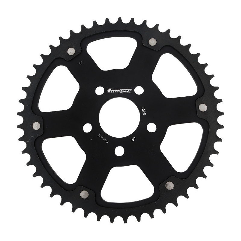 Csillagkerék SUPERSPROX STEALTH fekete 49 fogak,530