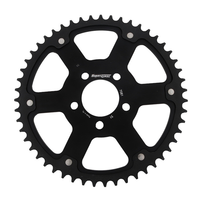 Csillagkerék SUPERSPROX STEALTH fekete 51 fogak,530