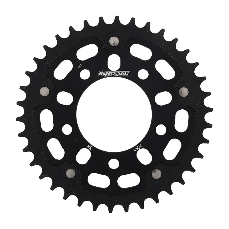 Csillagkerék SUPERSPROX STEALTH fekete 38 fogak,520