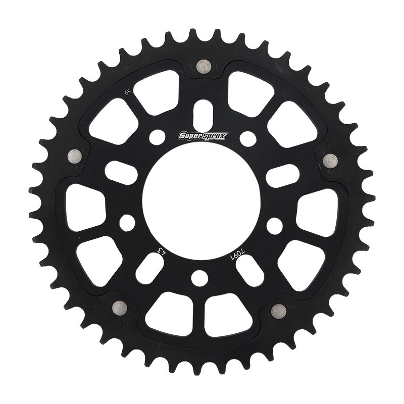 Csillagkerék SUPERSPROX STEALTH fekete 43 fogak,520