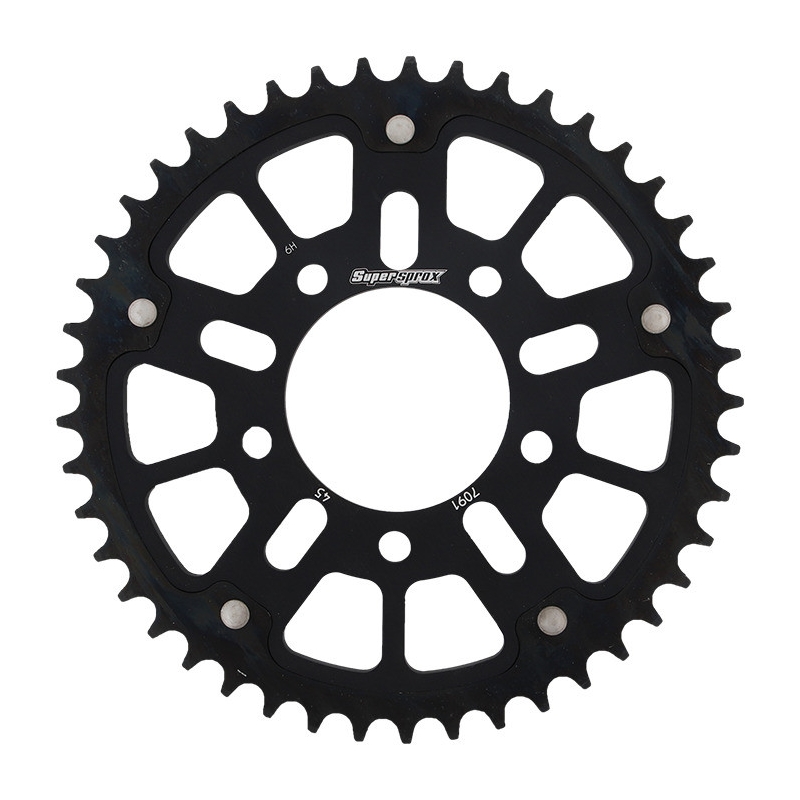 Csillagkerék SUPERSPROX STEALTH fekete 45 fogak,520