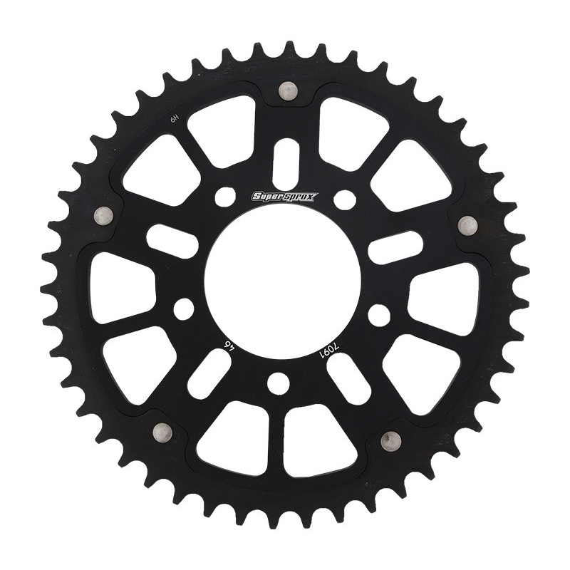 Csillagkerék SUPERSPROX STEALTH fekete 46 fogak,520