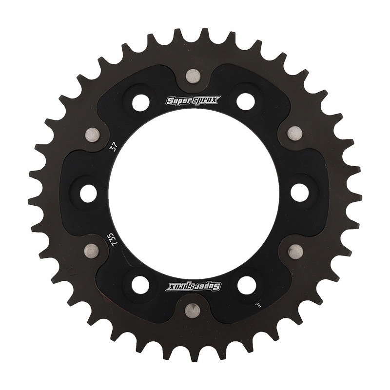 Csillagkerék SUPERSPROX STEALTH fekete 37 fogak,520