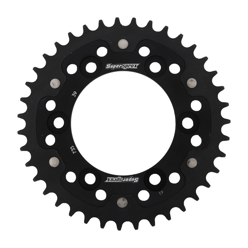 Csillagkerék SUPERSPROX STEALTH fekete 39 fogak,520