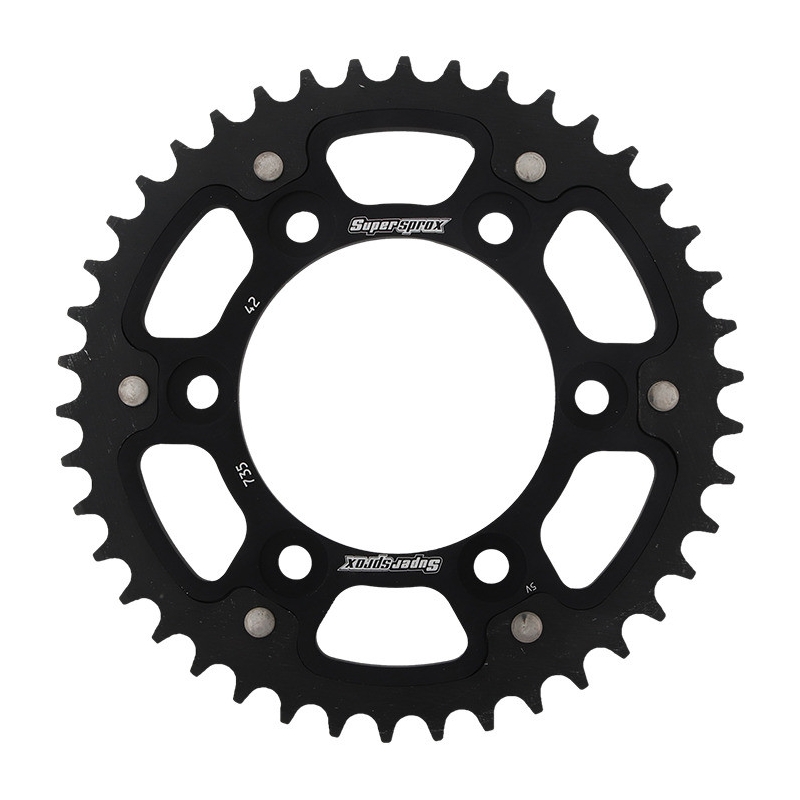 Csillagkerék SUPERSPROX STEALTH fekete 42 fogak,520
