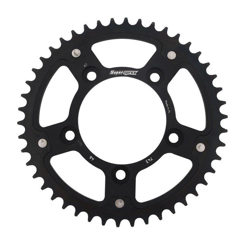 Csillagkerék SUPERSPROX STEALTH fekete 46 fogak,520