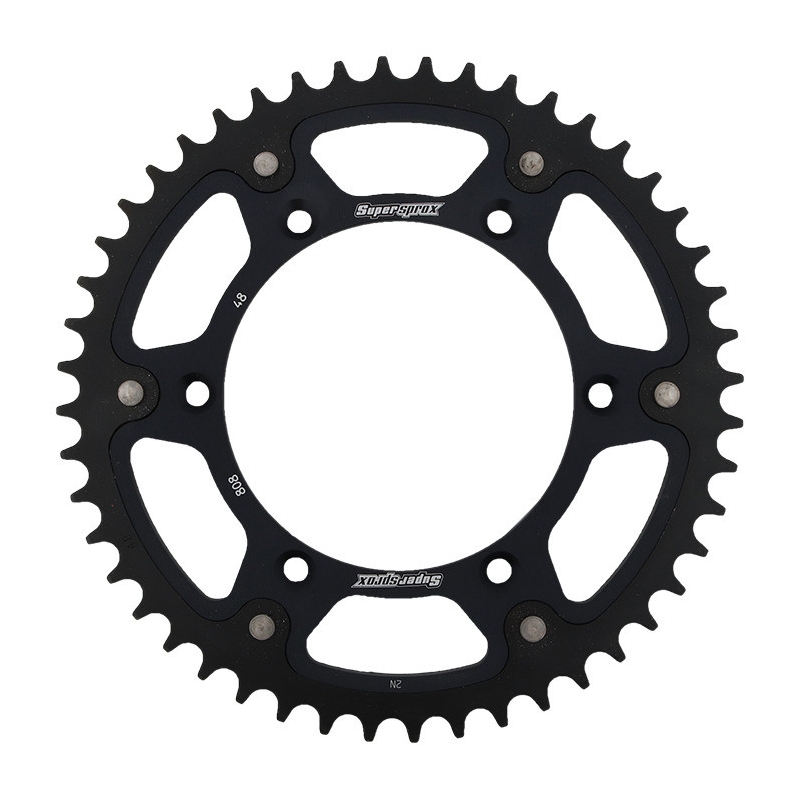Csillagkerék SUPERSPROX STEALTH fekete 48 fogak,520