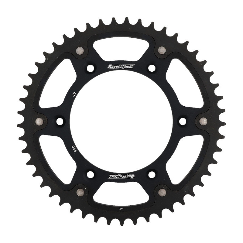 Csillagkerék SUPERSPROX STEALTH fekete 49 fogak,520